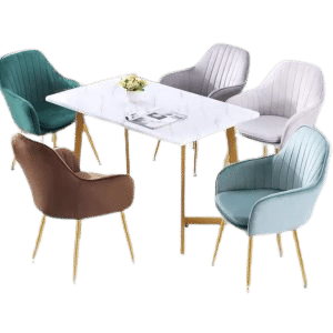 Dining room furniture metal dinning table set wedding glass tables round luxury dining table for sale DT050
