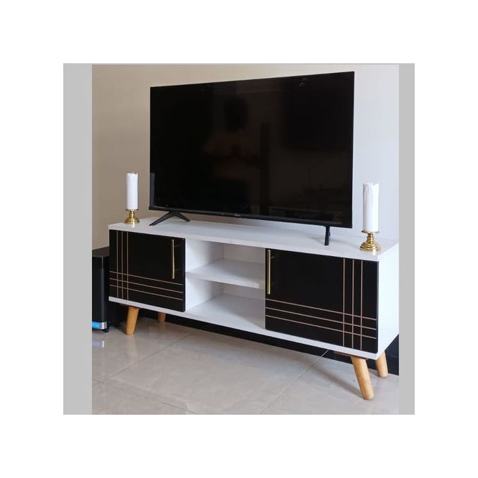 Modern wooden tv stand 4ft