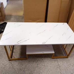 wooden rectangular coffee table