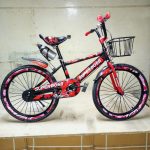 SIZE 20 CHILDREN BIKE WITH TRAINING WHEELS AND WATER BOTTLE