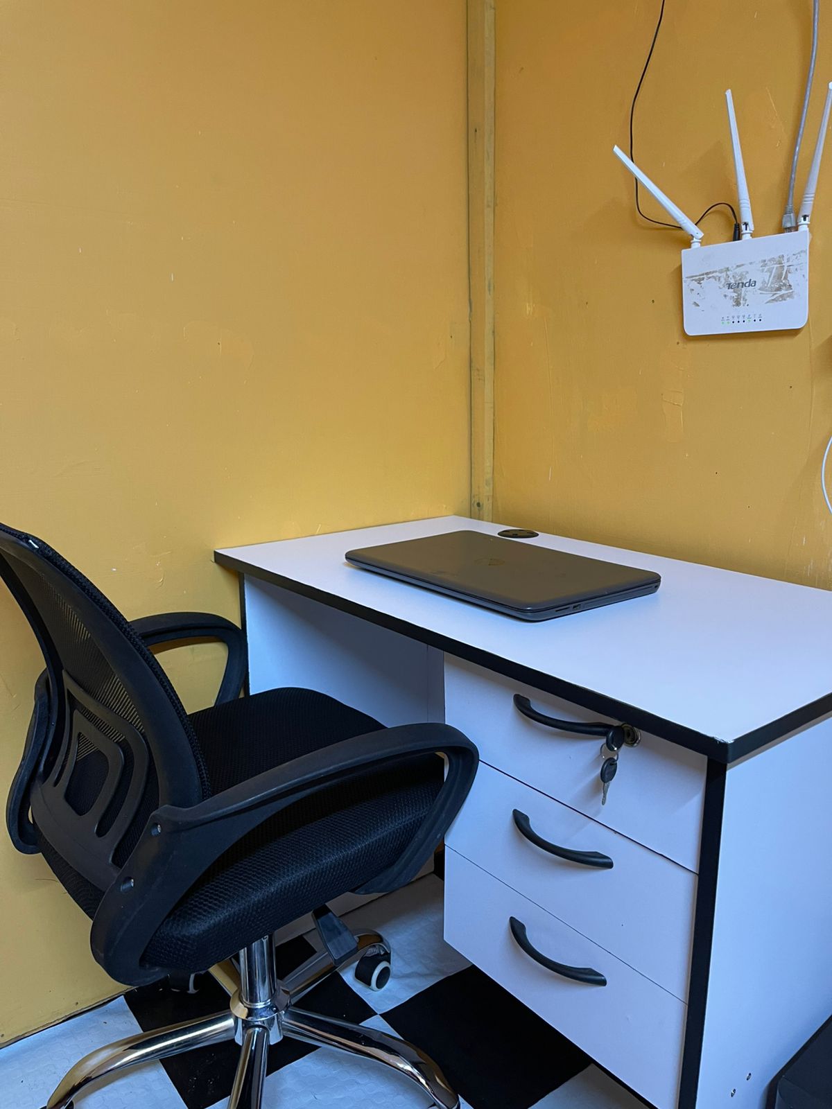 Office Desk Combo Headrest Chair