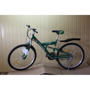 size 26 adjuztable mountain bike with gear and 3 shocks