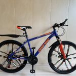 Size 26 spokeless chrome wheels mountain bike with 21 gear speed disc brakes